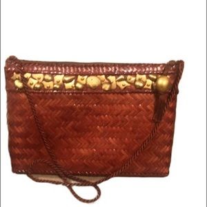 Vintage Straw Shoulder Bag